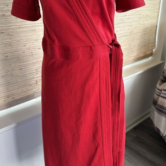 BODEN Women’s Red Wrap Dress Size US 6L - Picture 2 of 13